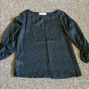 Loft semi sheer petite blouse